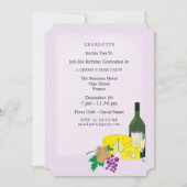 Stijlvolle elegante kaas en wijn party uitnodiging (Voorkant)