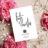 Stijlvolle Elegante Moderne Aangepaste Namen Save Kaart