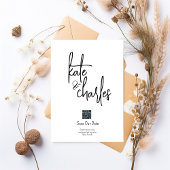 Stijlvolle Elegante Moderne Aangepaste Namen Save Kaart