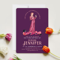 Stijlvolle elegante Paarse en roze prinsessenfanta