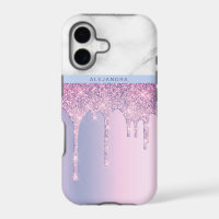 Stijlvolle elegante paarse glittersliertjes witte