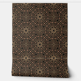 Stijlvolle Elegante Retro Geometrische Klasse Brui Behang