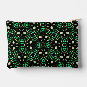 Stijlvolle Emerald & Pearl Abstracte Dot Art Patte Etui