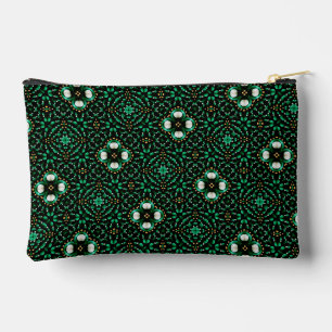 Stijlvolle Emerald & Pearl Abstracte Dot Art Patte Etui