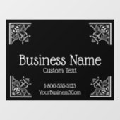 Stijlvolle, en elegante business raamsticker (Vel)