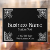 Stijlvolle, en elegante business raamsticker (Vel 2)