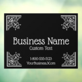 Stijlvolle, en elegante business raamsticker (Vel 3)