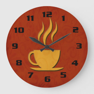 Stijlvolle en Elegante Koffie- of Theekop Keuken Grote Klok