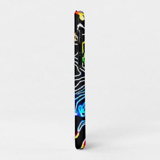 Stijlvolle en kleurrijke neonpatronen Case-Mate iPhone case (Achterkant/links)
