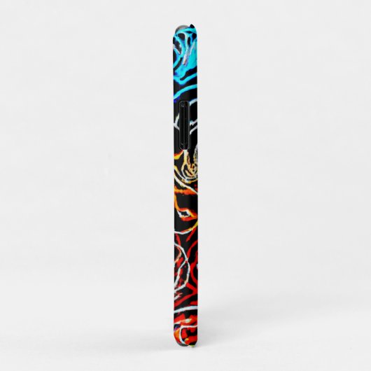 Stijlvolle en kleurrijke neonpatronen Case-Mate iPhone case (Achterkant/rechts)