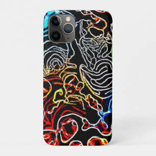 Stijlvolle en kleurrijke neonpatronen iPhone 11 pro hoesje