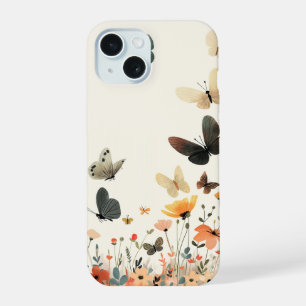 "Stijlvolle en Mooie Vlinder Vormige Hoesjes" iPhone 15 Hoesje