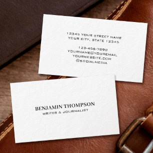 Stijlvolle en professionele typografie Classic Bla Visitekaartje