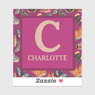 Stijlvolle en unieke Paarse  vlinder Sticker