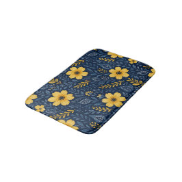 Stijlvolle etnische mediterrane bloemenkunstpatroo badmat