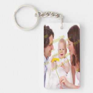 Stijlvolle Fab Photo Collage Cool Family Sleutelhanger