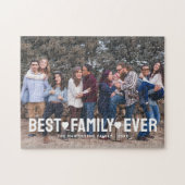 Stijlvolle familiefoto beste familie ooit legpuzzel (Horizontaal)