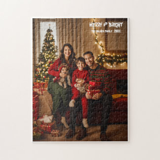 Stijlvolle familiefoto Kerstmis Legpuzzel