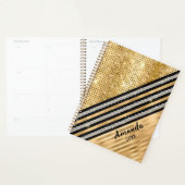 Stijlvolle faux Crystal en Gold glitter Persoonlij Planner (Display)
