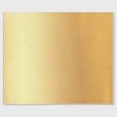 Stijlvolle Faux Gold Shiny Modern Golden Glossy Cadeaupapier (Vlak)