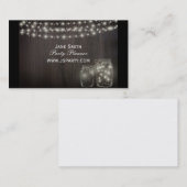 Stijlvolle fee-lampjes Feest Planner Visitekaartje (Voorkant / Achterkant)