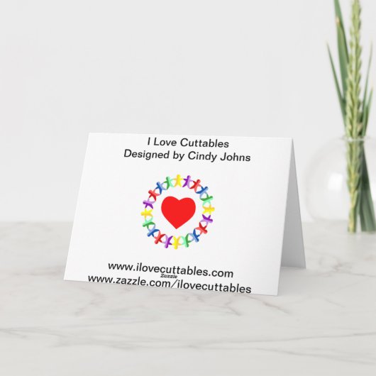 Stijlvolle felicitaties van ons allemaal! kaart (Achterkant)