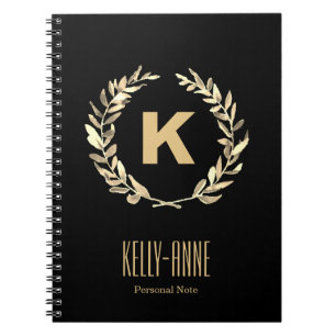 Stijlvolle  Floral Boutique Spiral personaliseren Notitieboek