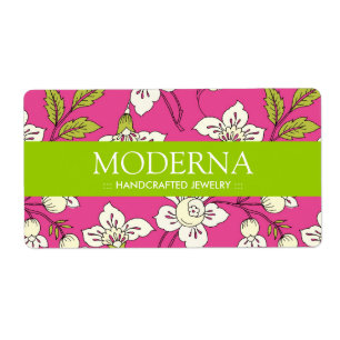 Stijlvolle Floral Labels