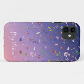 Stijlvolle Florale botanische IPhone Case (Achterkant (horizontaal))