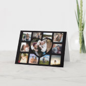 Stijlvolle foto-inkollage Valentijns Feestdagen Kaart (Voorkant)