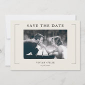  stijlvolle foto Sla de datum op Kaart (Voorkant)