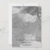 Stijlvolle foto van Black White Save the Date (Achterkant)