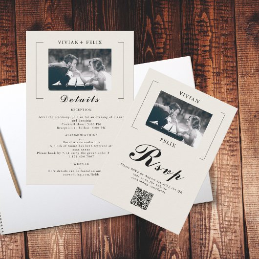  Stijlvolle Foto Wedding Details Kaart