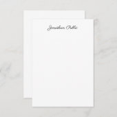 Stijlvolle gekalligrafeerde scriptnaam Sjabloon Mo (Voorkant / Achterkant)