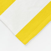 Stijlvolle gelige witte streped Sjabloon groot Fleece Deken (Hoek)