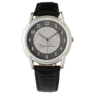 Stijlvolle geologie rock textuur horloge