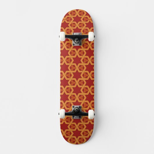 Stijlvolle geometrische versiering skateboard (Voorkant)