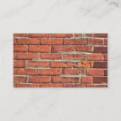 Stijlvolle, getextureerde Rode Brick-muur Visitekaartje (Voorkant)
