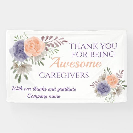 Stijlvolle Geweldige zorgverlener — kostprijsbreke Spandoek (Horizontaal)