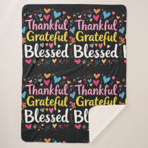 Stijlvolle gezegende, dankbare Thanksgiving