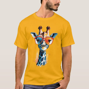Stijlvolle Giraffe Extravaganza T-shirt