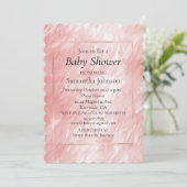 Stijlvolle Girly Blush Roze Glam Kaart (Staand voorkant)