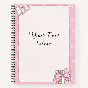 Stijlvolle Girly Pink Note Book Document Notitieboek