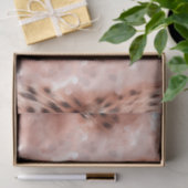 Stijlvolle Girly Pink Rose Gold Leopard Glitz Tissuepapier (Geschenk)