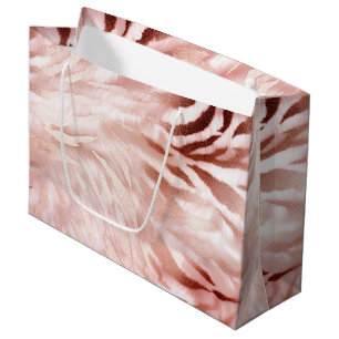 Stijlvolle Girly Pink Rose Gold Zebra Glam Glitz Groot Cadeauzakje