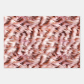 Stijlvolle Girly Pink Rose Gold Zebra Glam Glitz Inpakpapier Vel (Voorkant 3)