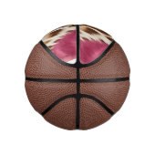 Stijlvolle Girly Roze Wit Goud Zebra Basketbal (Rechts)
