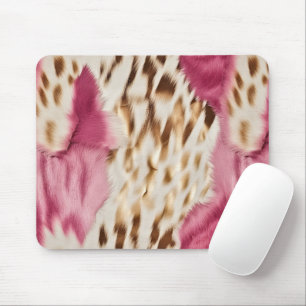Stijlvolle Girly Roze Wit Goud Zebra Muismat