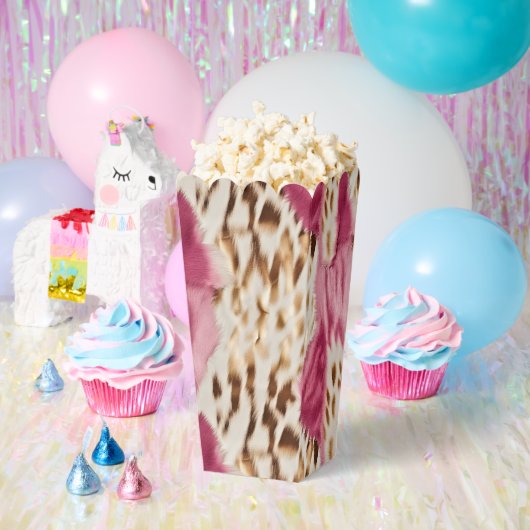 Stijlvolle Girly Roze Wit Goud Zebra Verjaardag Bedankdoosjes (Feest)