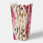 Stijlvolle Girly Roze Wit Goud Zebra Verjaardag Bedankdoosjes (Voorkant)